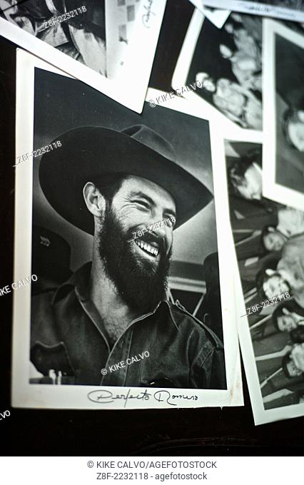 A print of revolutionary Camilo Cienfuegos by Perfecto Romero, one of the most iconic photographers of the Cuban Revolution
