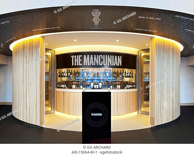 Entrance to The Mancunian at Etihad Stadium, Manchester City FC 2013, design by 20.20