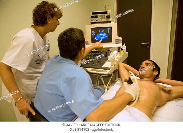 Ultrasound, radiodiagnostics. Hospital Universitario de Gran Canaria Doctor Negrin, Las Palmas de Gran Canaria. Canary Islands, Spain