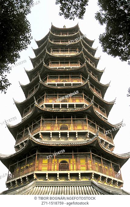 China, Jiangsu Province, Suzhou, Bei Ta, North Temple Pagoda