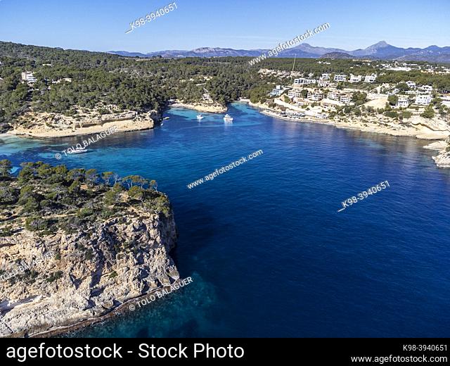 Cala Fornells, Calviá, Mallorca, Balearic Islands, Spain