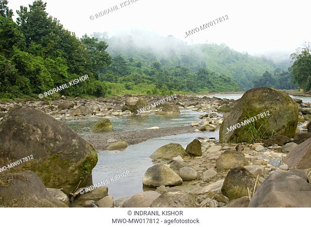 Landscape of Tindu, a small village, in Thanchi upazila of remote Bandarban district One of the three hill districts of Bangladesh and a part of the Chittagong...