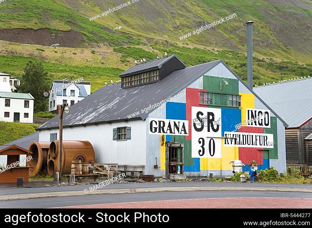 Grana, old fish factory, herring museum, Sildarminjasafn, Siglufjördur, Iceland, Europe