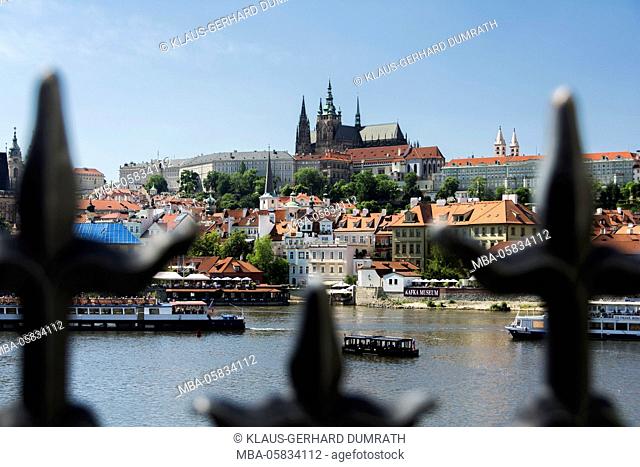 Prague, Moldavia with St. Veits cathedral