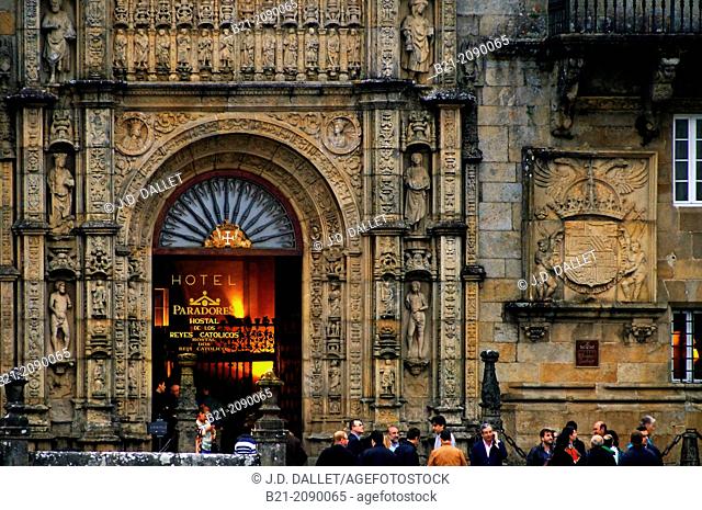Santiago de Compostela, Pilgrimage way to Santiago de Compostela, Galicia, Spain