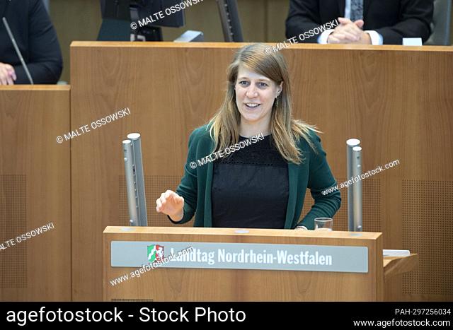 Verena SCHAEFFER, Schaffer, chairwoman of the state parliamentary group of Bündnis 90/Die Grünen, parliamentary group leader, proposes Hendrik WUEST, Wust, CDU