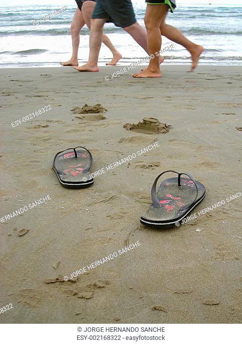 My flip-flop and the swimmers