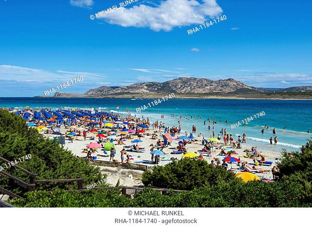 Beach of Pelosa, Sardinia, Italy, Mediterranean, Europe