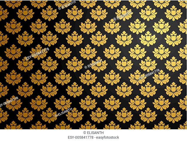 Black and gold glamour pattern