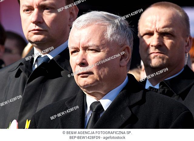 10.04.2012. 2nd anniversary of the Smolensk crush. Warsaw, Poland. Pictured: Jaroslaw Kaczynski