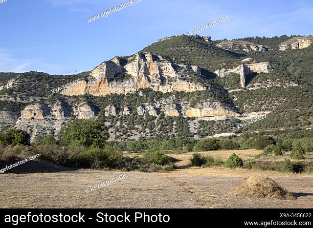 View of Peaks at Pesquera de Ebro; Burgos; Spain