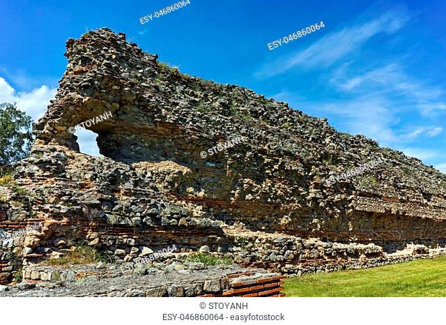 Remanings of Roman fortifications in Diocletianopolis, town of Hisarya, Plovdiv Region, Bulgaria