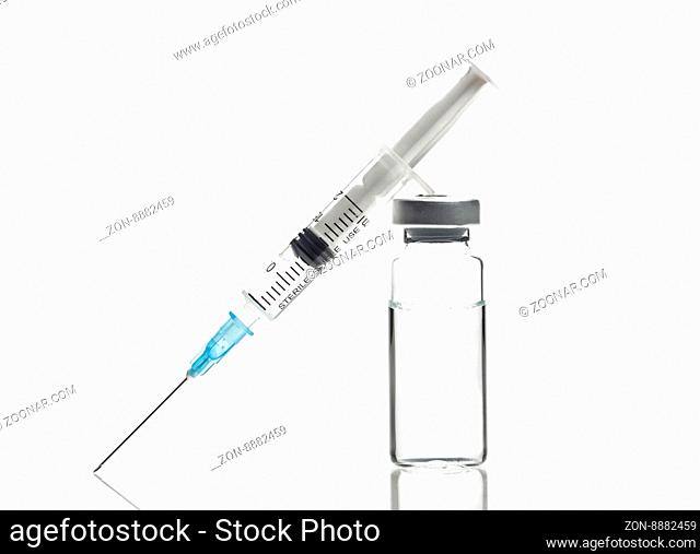 Glass Medicine Vial with botox, hyaluronic, collagen or flu syringe