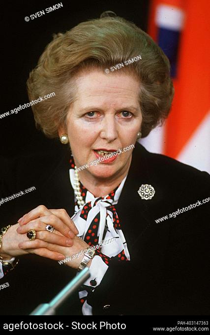 ARCHIVE PHOTO: Margaret Thatcher died 10 years ago on 8 April 2013, Margaret Hilda Thatcher, Baroness Thatcher of Kesteven LG, OM