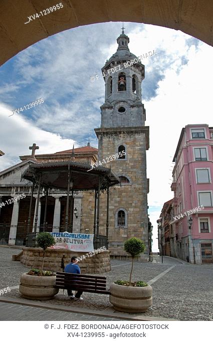 Church of Santa Maria de la Asuncion, Bermeo. Biscay, Basque Country, Spain