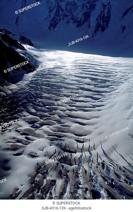 A Heavily Crevassed Glacier