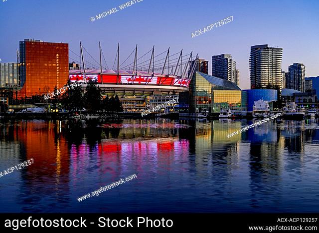 BC Place Stadium, False Creek, Vancouver, British Columbia, Canada
