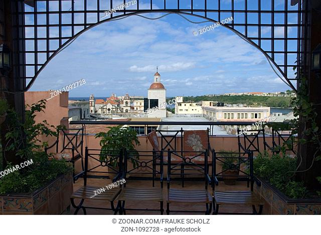 Kuba, Karibik, Havanna, Blick vom Hotel Ambos Mundos, hier wohnte Ernest Hemingway