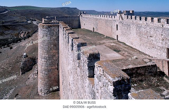 View of Castle of Jadraque (Castle of Cid), Jadraque, Castile-La Mancha. Spain, 15th century