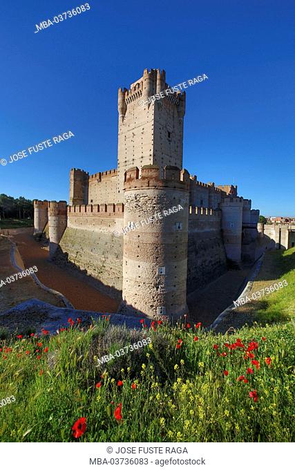 Spain, Castilla Leon Community, Valladolid Province, Medina del Campo City, La Mota Castle, XII Century