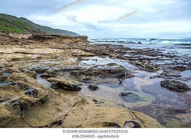 Rocks on the coast of Saint Lucia, Kwazulu-Natal, South Africa - iSimangaliso Wetland Park