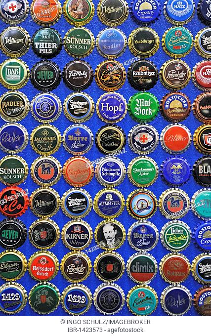 Different types of beer bottle caps