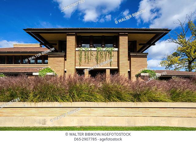 USA, New York, Western New York, Buffalo, The Martin House, designed by Frank Lloyd Wright