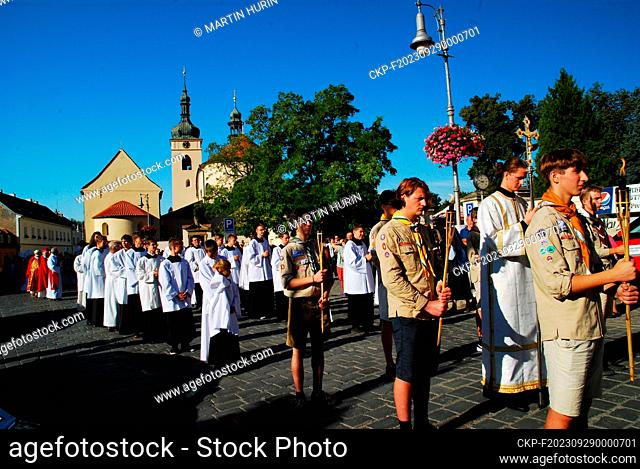 The National St.Wenceslas Pilgrimage in Stara Boleslav on September 28, 2023. (CTK Photo/Martin Hurin)