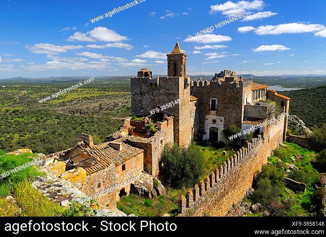 Castle of Azagala. Sierra de San Pedro Natural Reserve. Alburquerque. Badajoz province. Extremadura. Spain