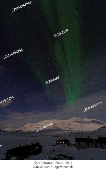 Northern lights, Alesjaure, Lapland, Sweden