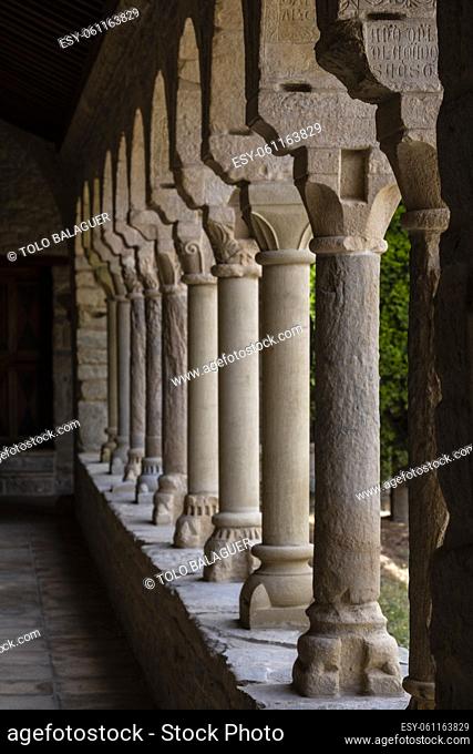 cloister of the former cathedral of San Vicente, Roda de Isábena, obituaries, , Isábena Valley, Huesca, Spain