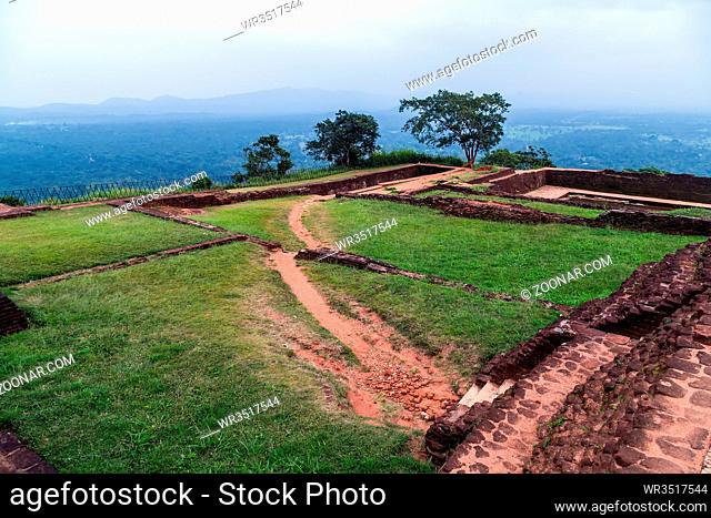 Landscape of ruin Royal Gardens and Pools, Lion Rock Sigiriya, Attractions, Historical Places in Sri Lanka