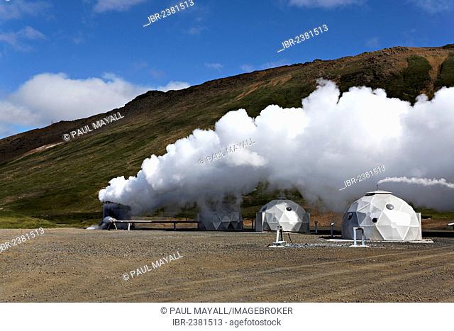 Hellisheidikraftverk (Hellisheiðikraftverk), thermal borehole power plant, Hellisheidi, Iceland, Europe