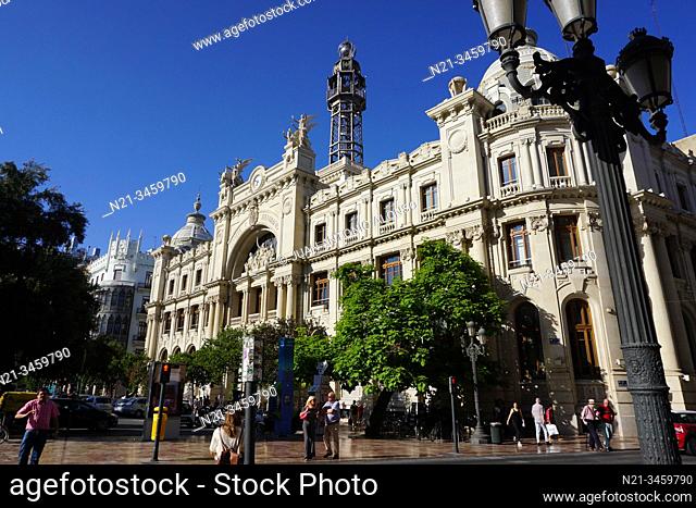 Palacio de Correos y Telégrafos -Main Post Office- City of Valencia, Comunidad Valenciana, Spain, Europe