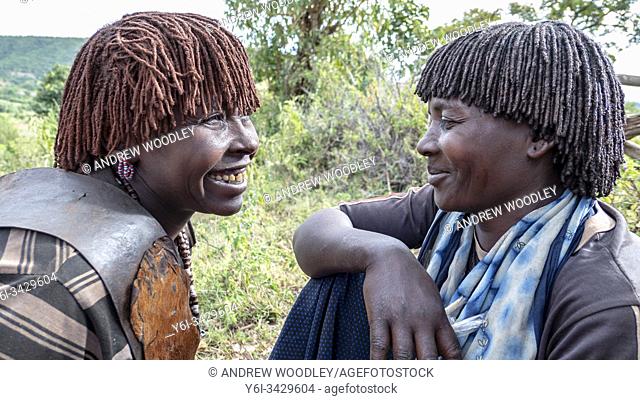 Women from the Bana or Bena tribe Ethiopia