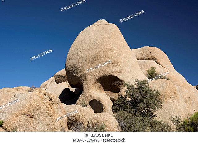 USA, Southwest, California, Joshua Tree National Park, Rocks, Skull Rock