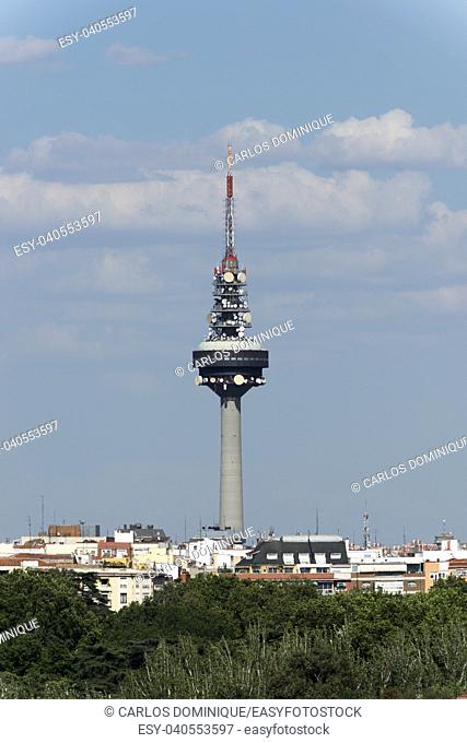 TV Station antennas in Madrid Torrespana El Piruli
