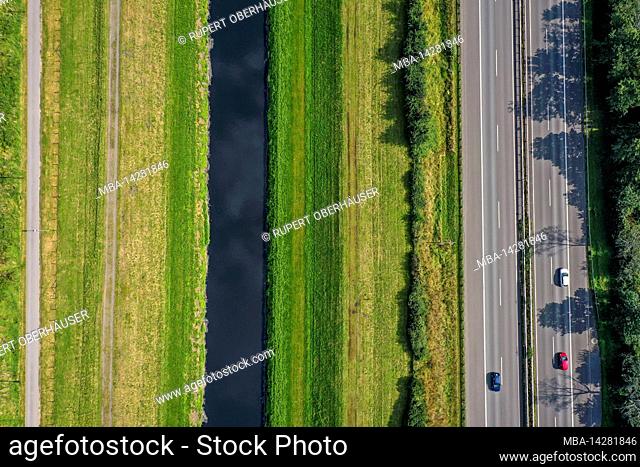 Bottrop, North Rhine-Westphalia, Germany - The Emscher River has been completely free of wastewater since January 2022 following the construction of a parallel...