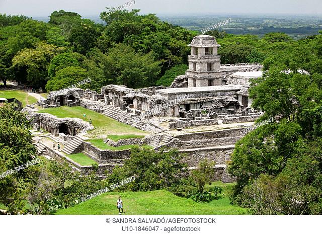 Archeological site Palenque, Chiapas, Mexico