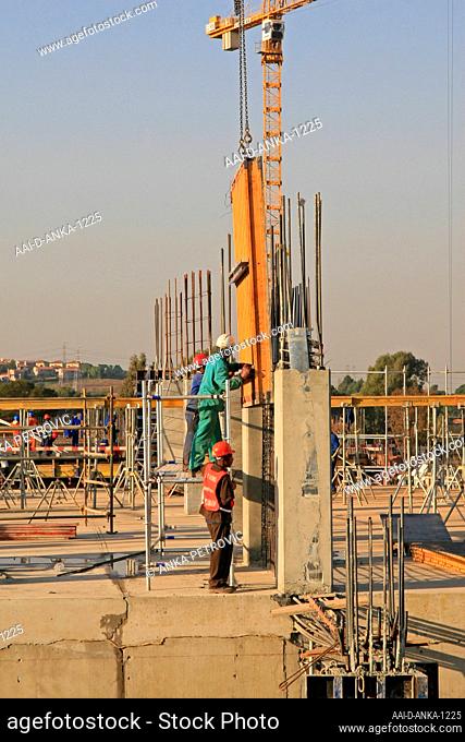 The villa mall when it began with construction during initial building/construction phase in 2009, Moreleta Park, Pretoria/Thswane, Gauteng, South Africa