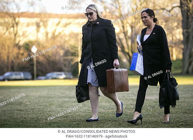 Emma Doyle, White House principal deputy chief of staff, and Stephanie Grisham, communications director for First Lady Melania Trump