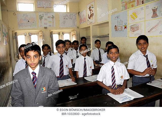 School class, Jaipur, Rajasthan, North India, Asia