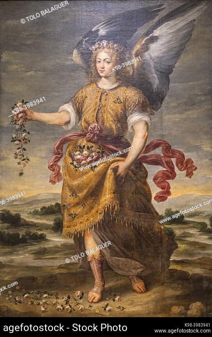 archangel Barachiel, 17th century, oil on canvas, Bartolome Roman, Mallorca, Balearic Islands, Spain