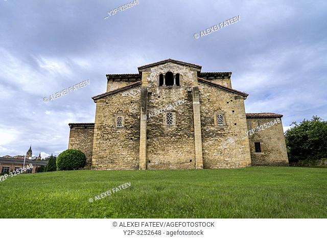 Pre-Romanesque church San Julián de los Prados in Oviedo, Asturias, Spain