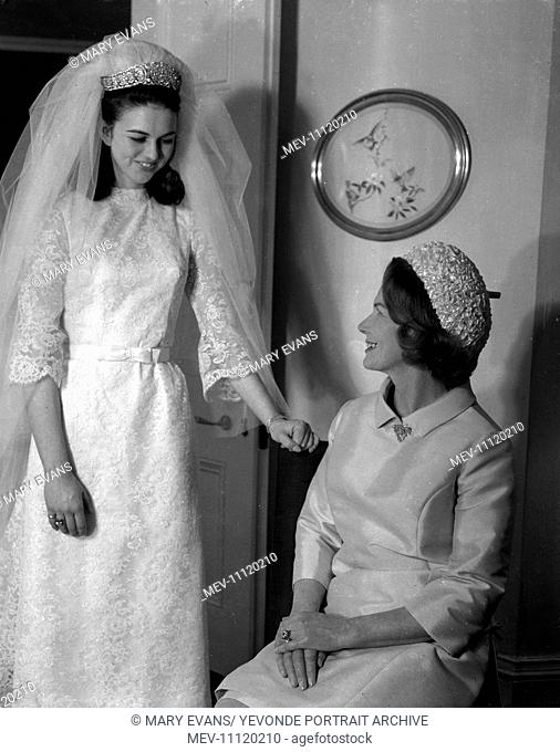 Miss Mayall (later Mrs Gold) with her future Mother-in-law Mrs Gold - Wedding photo set