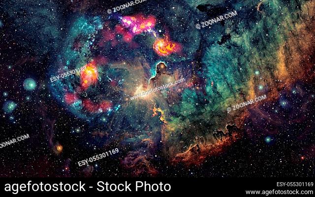 Starry outer space background texture. Elements of this image furnished by NASA