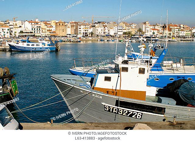 Fishing boats, Cambrils. Tarragona province, Catalonia, Spain