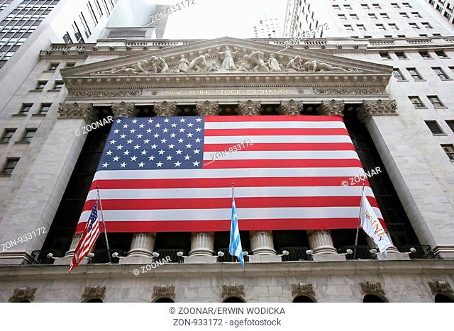 USA, New York, Wall Street, stock market