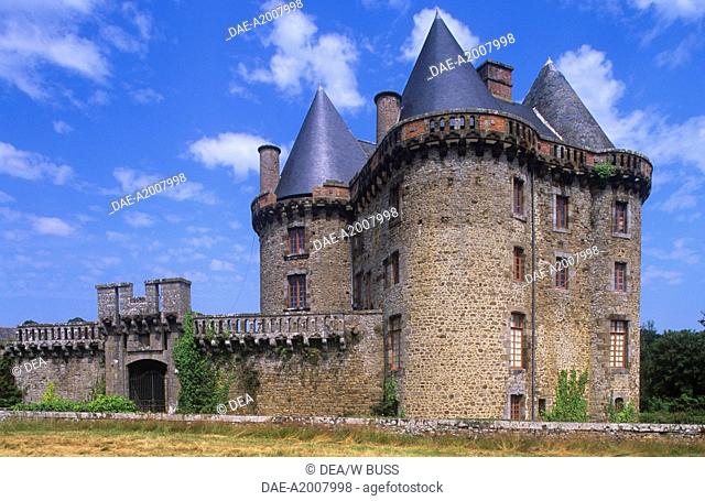 France - Brittany - Ille-et-Vilaine - Broualan, 15th century Landal castle