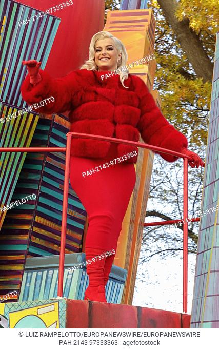 Central Park West, New York, USA, November 23 2017 -Bebe Rexha attends the 91st Annual Macy's Thanksgiving Day Parade today in New York City